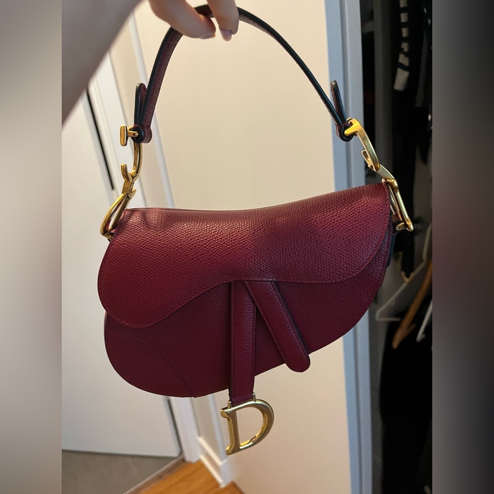 Dior mini saddle bag